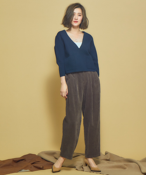 Abahouse Devinette（ドゥヴィネット）の「ランダムコールタックパンツ（その他パンツ・レディース・ブラウン/ピンク・38/36）」の20枚目の写真