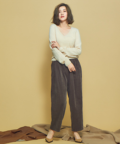 Abahouse Devinette（ドゥヴィネット）の「ランダムコールタックパンツ（その他パンツ・レディース・ブラウン/ピンク・38/36）」の9枚目の写真