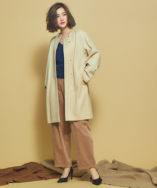 Abahouse Devinette（ドゥヴィネット）の「ランダムコールタックパンツ（その他パンツ・レディース・ブラウン/ピンク・38/36）」の4枚目の写真