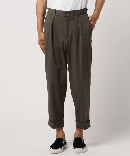 UNITED TOKYO（ユナイテッドトウキョウ）の「アンクルジャージーワイドテーパードパンツ2（その他パンツ・メンズ・ダークブラウン/サックスブルー・1/2/3）」の5枚目の写真