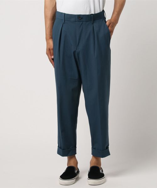 UNITED TOKYO（ユナイテッドトウキョウ）の「アンクルジャージーワイドテーパードパンツ2（その他パンツ・メンズ・ダークブラウン/サックスブルー・1/2/3）」の6枚目の写真