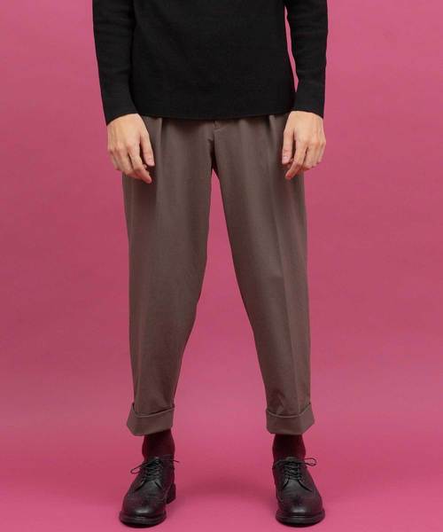 UNITED TOKYO（ユナイテッドトウキョウ）の「アンクルジャージーワイドテーパードパンツ2（その他パンツ・メンズ・ダークブラウン/サックスブルー・1/2/3）」の7枚目の写真