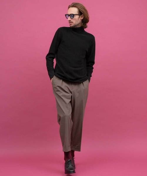 UNITED TOKYO（ユナイテッドトウキョウ）の「アンクルジャージーワイドテーパードパンツ2（その他パンツ・メンズ・ダークブラウン/サックスブルー・1/2/3）」の10枚目の写真