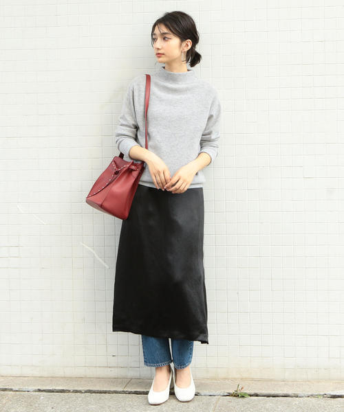 BEAUTY&YOUTH UNITED ARROWS(ビューティーアンドユースユナイテッドアローズ)の「BY∴ ウォッシャブル ウール×カシミヤ ボトルネックニット -手洗い可能- о(ニット/セーター・レディース・ナチュラル/ライトグレー/レッド/ライラック/イエロー/ブラック・FREE)」の14枚目の写真