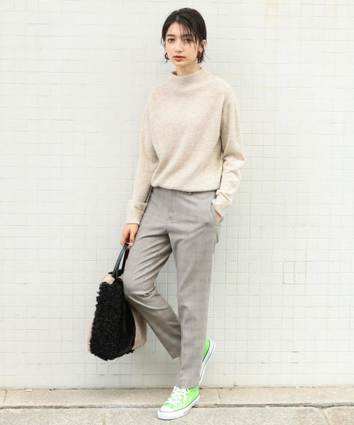 BEAUTY&YOUTH UNITED ARROWS(ビューティーアンドユースユナイテッドアローズ)の「BY∴ ウォッシャブル ウール×カシミヤ ボトルネックニット -手洗い可能- о(ニット/セーター・レディース・ナチュラル/ライトグレー/レッド/ライラック/イエロー/ブラック・FREE)」の13枚目の写真