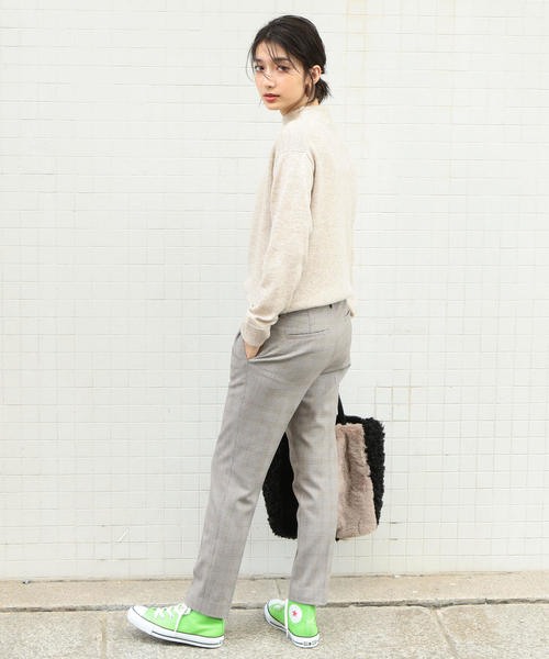 BEAUTY&YOUTH UNITED ARROWS(ビューティーアンドユースユナイテッドアローズ)の「BY∴ ウォッシャブル ウール×カシミヤ ボトルネックニット -手洗い可能- о(ニット/セーター・レディース・ナチュラル/ライトグレー/レッド/ライラック/イエロー/ブラック・FREE)」の12枚目の写真