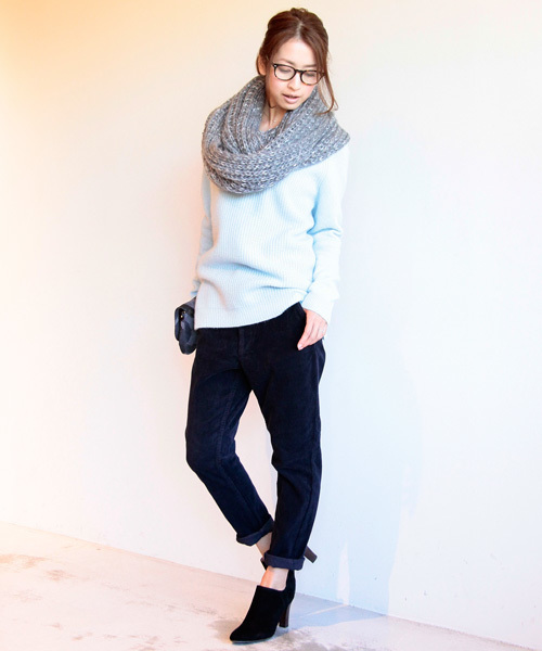 BEAUTY&YOUTH UNITED ARROWS（ビューティーアンドユースユナイテッドアローズ）の「BYSF ∵アンゴラ混アゼニット (gz) ◆（ニット/セーター・レディース・ホワイト/グレー/イエロー/ライトブルー・FREE）」の6枚目の写真