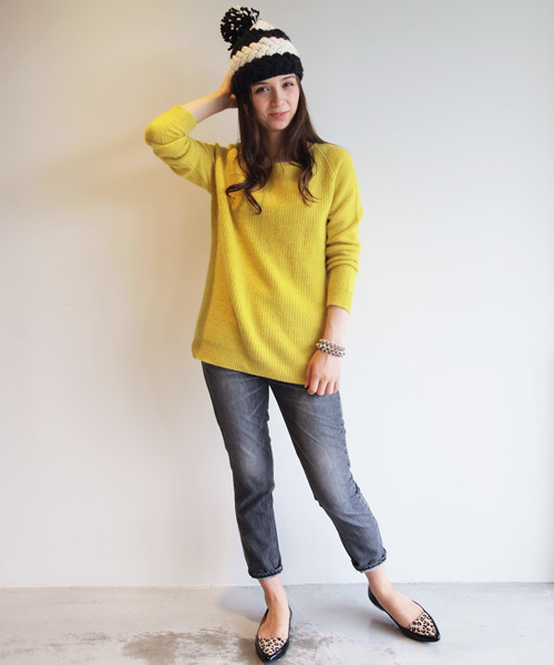 BEAUTY&YOUTH UNITED ARROWS（ビューティーアンドユースユナイテッドアローズ）の「BYSF ∵アンゴラ混アゼニット (gz) ◆（ニット/セーター・レディース・ホワイト/グレー/イエロー/ライトブルー・FREE）」の17枚目の写真