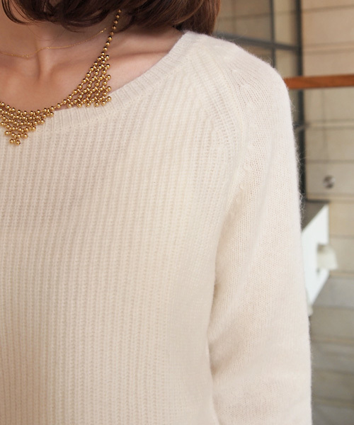 BEAUTY&YOUTH UNITED ARROWS（ビューティーアンドユースユナイテッドアローズ）の「BYSF ∵アンゴラ混アゼニット (gz) ◆（ニット/セーター・レディース・ホワイト/グレー/イエロー/ライトブルー・FREE）」の20枚目の写真