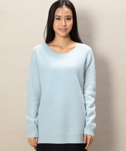 BEAUTY&YOUTH UNITED ARROWS（ビューティーアンドユースユナイテッドアローズ）の「BYSF ∵アンゴラ混アゼニット (gz) ◆（ニット/セーター・レディース・ホワイト/グレー/イエロー/ライトブルー・FREE）」の11枚目の写真