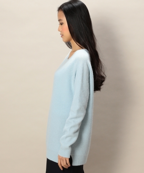 BEAUTY&YOUTH UNITED ARROWS（ビューティーアンドユースユナイテッドアローズ）の「BYSF ∵アンゴラ混アゼニット (gz) ◆（ニット/セーター・レディース・ホワイト/グレー/イエロー/ライトブルー・FREE）」の12枚目の写真