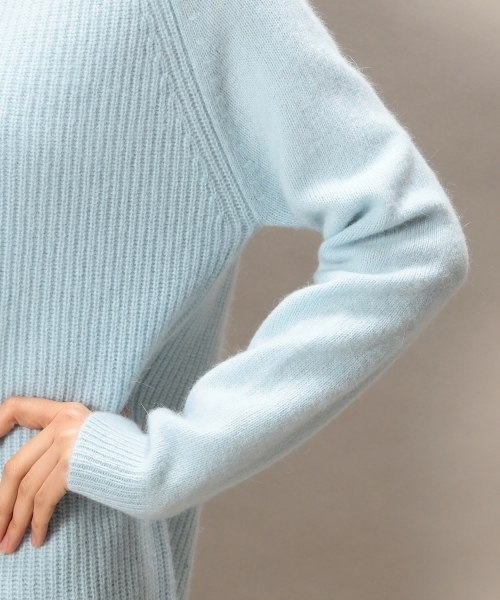 BEAUTY&YOUTH UNITED ARROWS（ビューティーアンドユースユナイテッドアローズ）の「BYSF ∵アンゴラ混アゼニット (gz) ◆（ニット/セーター・レディース・ホワイト/グレー/イエロー/ライトブルー・FREE）」の7枚目の写真