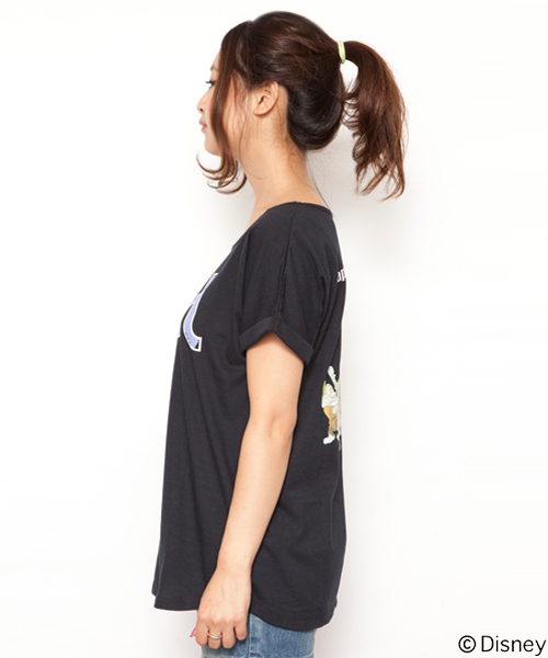 X-girl（エックスガール）の「Disney（ディズニー） / SNOW WHITE S/S TUNIC（Tシャツ/カットソー・レディース・ホワイト/ブラック・ONE SIZE）」の4枚目の写真