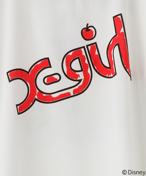 X-girl（エックスガール）の「Disney（ディズニー） / SNOW WHITE S/S TUNIC（Tシャツ/カットソー・レディース・ホワイト/ブラック・ONE SIZE）」の6枚目の写真