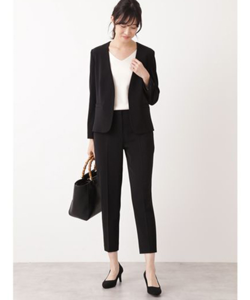 NATURAL BEAUTY BASIC（ナチュラルビューティーベーシック）の「【雑誌掲載】 ステファニー パンツ（その他パンツ・レディース・ブラック/ベージュ・SMALL/MEDIUM/LARGE/X-SMALL）」の6枚目の写真