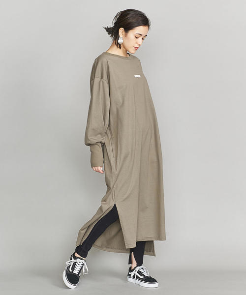 AMERICANA（アメリカーナ）の「【別注】＜Americana（アメリカーナ）＞ボリュームスリーブワンピース（ワンピース・レディース・ブラック/オリーブ・FREE）」の10枚目の写真