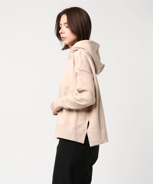 ESTNATION(エストネーション)の「ESTNATION / コットンスウェットパーカー(パーカー・レディース・ベージュ/オフホワイト/チャコールグレー/ライトブルー/ホワイト・38)」の6枚目の写真