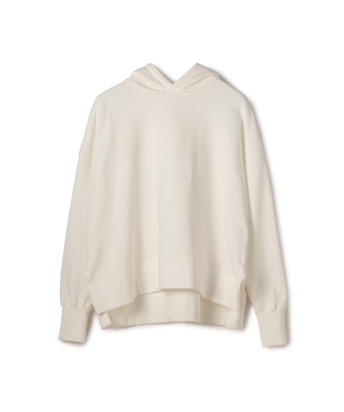 ESTNATION(エストネーション)の「ESTNATION / コットンスウェットパーカー(パーカー・レディース・ベージュ/オフホワイト/チャコールグレー/ライトブルー/ホワイト・38)」の3枚目の写真