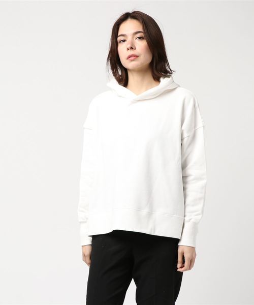 ESTNATION(エストネーション)の「ESTNATION / コットンスウェットパーカー(パーカー・レディース・ベージュ/オフホワイト/チャコールグレー/ライトブルー/ホワイト・38)」の8枚目の写真