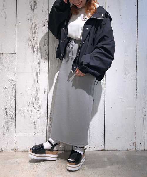 one after another NICE CLAUP（ワンアフターアナザーナイスクラップ）の「ボリューム袖マウンテンパーカー（マウンテンパーカー・レディース・アイボリー/ブラック/ベージュ/ピンク系その他・FREE）」の9枚目の写真