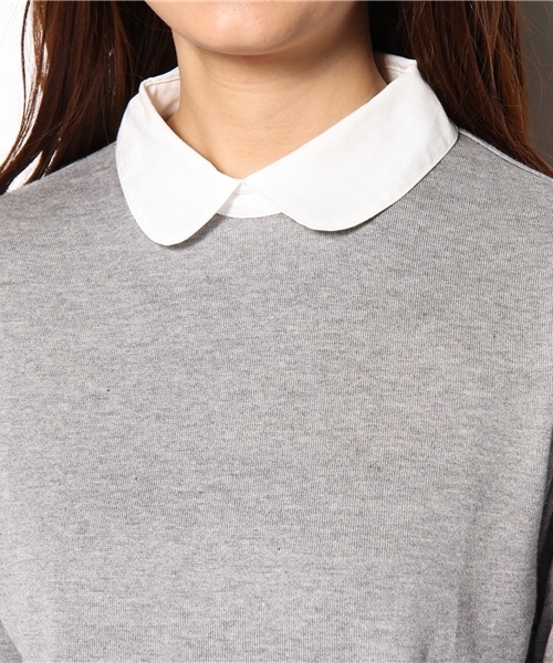 green label relaxing（グリーンレーベルリラクシング）の「GT エリツキ L/SL PO Ⅱカットソー（Tシャツ/カットソー・レディース・ブラック/グレー/ブラウン/ネイビー・フリー）」の8枚目の写真