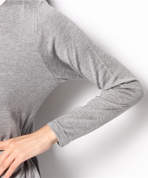 green label relaxing（グリーンレーベルリラクシング）の「GT エリツキ L/SL PO Ⅱカットソー（Tシャツ/カットソー・レディース・ブラック/グレー/ブラウン/ネイビー・フリー）」の10枚目の写真