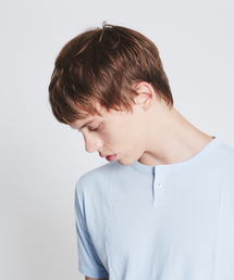 ABAHOUSE（アバハウス）の「【Recency of Mine】FLEX JERSEY ヘンリーネックTシャツ（Tシャツ/カットソー）」