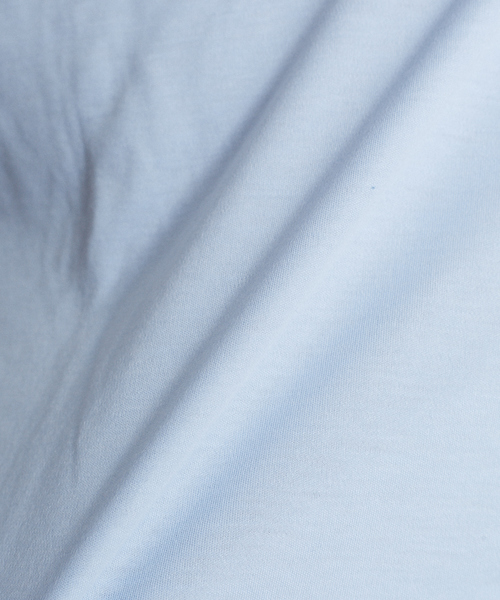 ABAHOUSE（アバハウス）の「【Recency of Mine】FLEX JERSEY ヘンリーネックTシャツ（Tシャツ/カットソー・メンズ・ネイビー/ホワイト/サックスブルー/グレー/スミクロ/カーキ・46/48/44）」の17枚目の写真