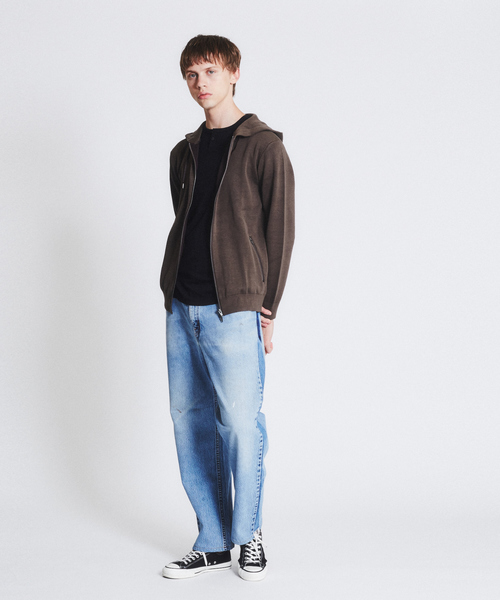 ABAHOUSE（アバハウス）の「【Recency of Mine】FLEX JERSEY ヘンリーネックTシャツ（Tシャツ/カットソー・メンズ・ネイビー/ホワイト/サックスブルー/グレー/スミクロ/カーキ・46/48/44）」の21枚目の写真