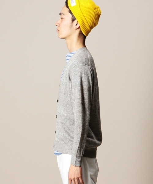 BEAUTY&YOUTH UNITED ARROWS(ビューティーアンドユースユナイテッドアローズ)の「BY リネン Vカーディガン(LN) ◆(カーディガン/ボレロ・メンズ・グレー/ケリー/ネイビー/ロイヤルブルー/ブラック・SMALL/MEDIUM/LARGE/X-LARGE)」の10枚目の写真