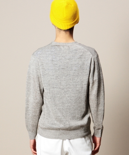BEAUTY&YOUTH UNITED ARROWS(ビューティーアンドユースユナイテッドアローズ)の「BY リネン Vカーディガン(LN) ◆(カーディガン/ボレロ・メンズ・グレー/ケリー/ネイビー/ロイヤルブルー/ブラック・SMALL/MEDIUM/LARGE/X-LARGE)」の11枚目の写真
