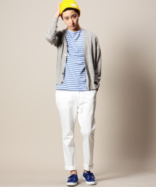 BEAUTY&YOUTH UNITED ARROWS(ビューティーアンドユースユナイテッドアローズ)の「BY リネン Vカーディガン(LN) ◆(カーディガン/ボレロ・メンズ・グレー/ケリー/ネイビー/ロイヤルブルー/ブラック・SMALL/MEDIUM/LARGE/X-LARGE)」の8枚目の写真