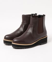 厚底サイドゴアブーツ