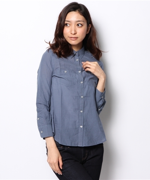 MYSELF ABAHOUSE(マイセルフアバハウス)の「KHADI COTTONシャツ(シャツ/ブラウス・レディース・オフホワイト/イエロー/ミント/ネイビー/ピンク・SMALL/MEDIUM)」の1枚目の写真