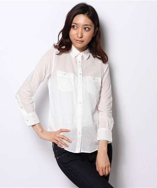 MYSELF ABAHOUSE(マイセルフアバハウス)の「KHADI COTTONシャツ(シャツ/ブラウス・レディース・オフホワイト/イエロー/ミント/ネイビー/ピンク・SMALL/MEDIUM)」の2枚目の写真