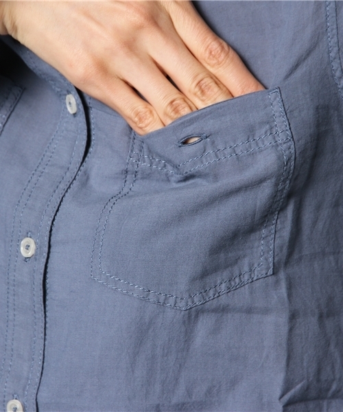 MYSELF ABAHOUSE(マイセルフアバハウス)の「KHADI COTTONシャツ(シャツ/ブラウス・レディース・オフホワイト/イエロー/ミント/ネイビー/ピンク・SMALL/MEDIUM)」の11枚目の写真