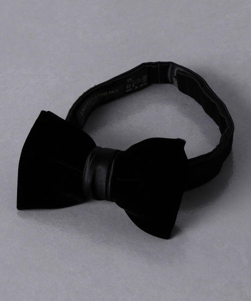 UNITED ARROWS（ユナイテッドアローズ）の「<UNITED ARROWS> ベルベット ソリッド ボウタイ（蝶ネクタイ・メンズ・グレー/ネイビー/ブラック・FREE）」の2枚目の写真