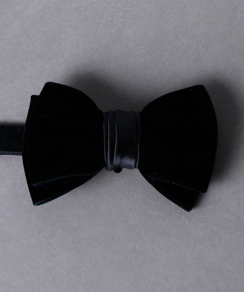 UNITED ARROWS（ユナイテッドアローズ）の「<UNITED ARROWS> ベルベット ソリッド ボウタイ（蝶ネクタイ・メンズ・グレー/ネイビー/ブラック・FREE）」の5枚目の写真