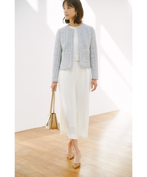 エストネーション　ウエストベルトオールインワン　サロペット　ネイビー エストネーション ウエストベルトオールインワン サロペット ネイビー