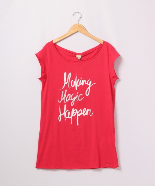 DIMENSIONE danza(ディメンシオーネ ダンツァ)の「メッセージプリントTシャツ(Tシャツ/カットソー・レディース・イエロー/レッド/ホワイト・SMALL/MEDIUM/X-SMALL/LARGE)」の12枚目の写真