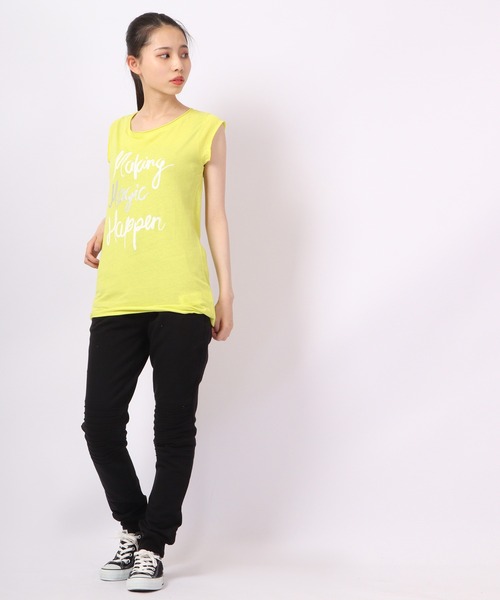 DIMENSIONE danza(ディメンシオーネ ダンツァ)の「メッセージプリントTシャツ(Tシャツ/カットソー・レディース・イエロー/レッド/ホワイト・SMALL/MEDIUM/X-SMALL/LARGE)」の11枚目の写真