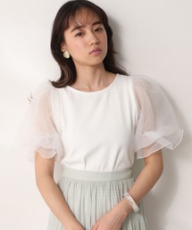 one after another NICE CLAUP | 袖コンシャスドッキングプルオーバー(Tシャツ/カットソー)