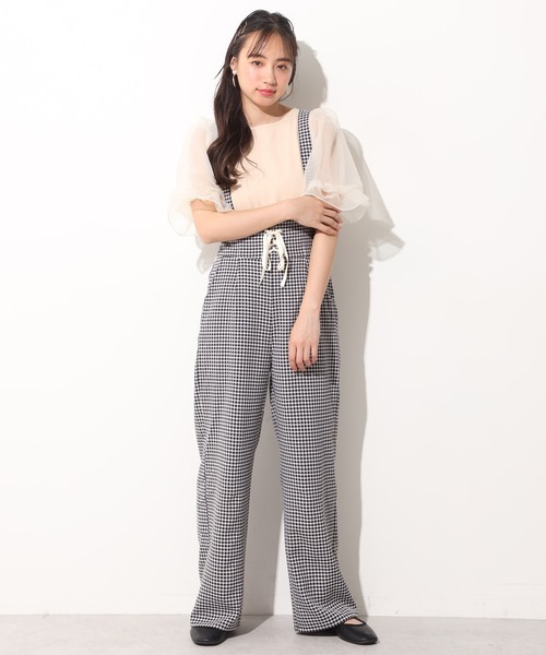 one after another NICE CLAUP（ワンアフターアナザーナイスクラップ）の「袖コンシャスドッキングプルオーバー（Tシャツ/カットソー・レディース・ブラック/ベージュ/オフホワイト・FREE）」の19枚目の写真