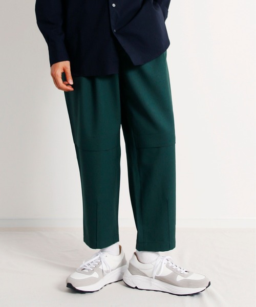 KINDAGARDEN(カインダガーデン)の「KINDAGARDEN カインダガーデン / STITCH DETAIL CROPPED TROUSER ステッチディテールクロップドトラウザータックパンツ / KG-20F-PT0101(その他パンツ・メンズ・ブラック/ブラウン/グリーン・MEDIUM/LARGE)」の13枚目の写真
