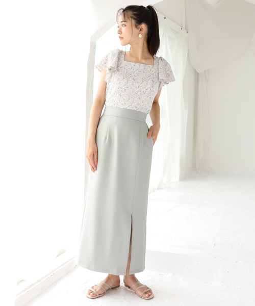 one after another NICE CLAUP（ワンアフターアナザーナイスクラップ）の「スリットタイト アソートスカート（スカート・レディース・オリーブ/モカ・SMALL/MEDIUM）」の10枚目の写真