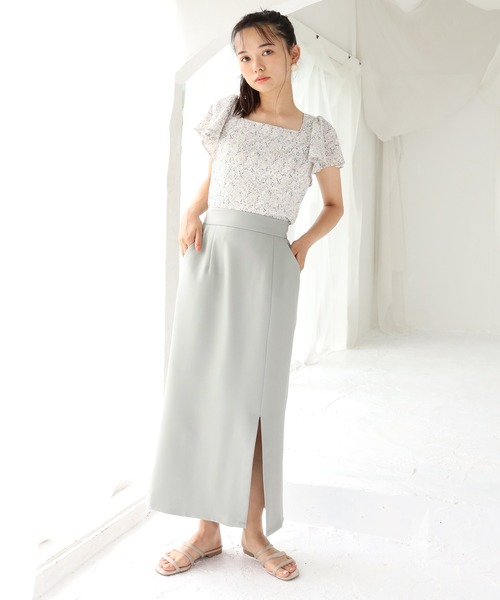 one after another NICE CLAUP（ワンアフターアナザーナイスクラップ）の「スリットタイト アソートスカート（スカート・レディース・オリーブ/モカ・SMALL/MEDIUM）」の8枚目の写真