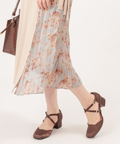 natural couture(ナチュラルクチュール)の「ダブルストラップパンプス(パンプス・レディース・ブラウン/イエロー/パイソン/ブラック・MEDIUM/LARGE)」の15枚目の写真