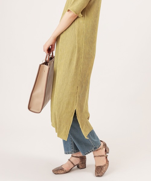 natural couture(ナチュラルクチュール)の「ダブルストラップパンプス(パンプス・レディース・ブラウン/イエロー/パイソン/ブラック・MEDIUM/LARGE)」の20枚目の写真