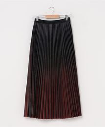 AULA | AULA/アウラ/GRADATION VELOUR PLEATED SKIRT/グラデーションベロアプリーツスカート(スカート)