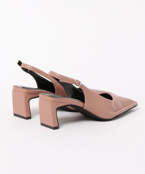 KOBE LETTUCE(コウベレタス)の「ステッチスクエアトゥバックストラップミュール(その他シューズ・レディース・ピンクベージュ/ブラック/モカ・LL/M/L/S)」の4枚目の写真